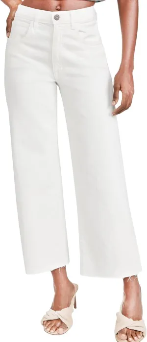 Allimy Womens Jeans High Rise Belted Wide Straight Leg Frayed Hem Jeans for Women Trendy 2025 Denim Pants