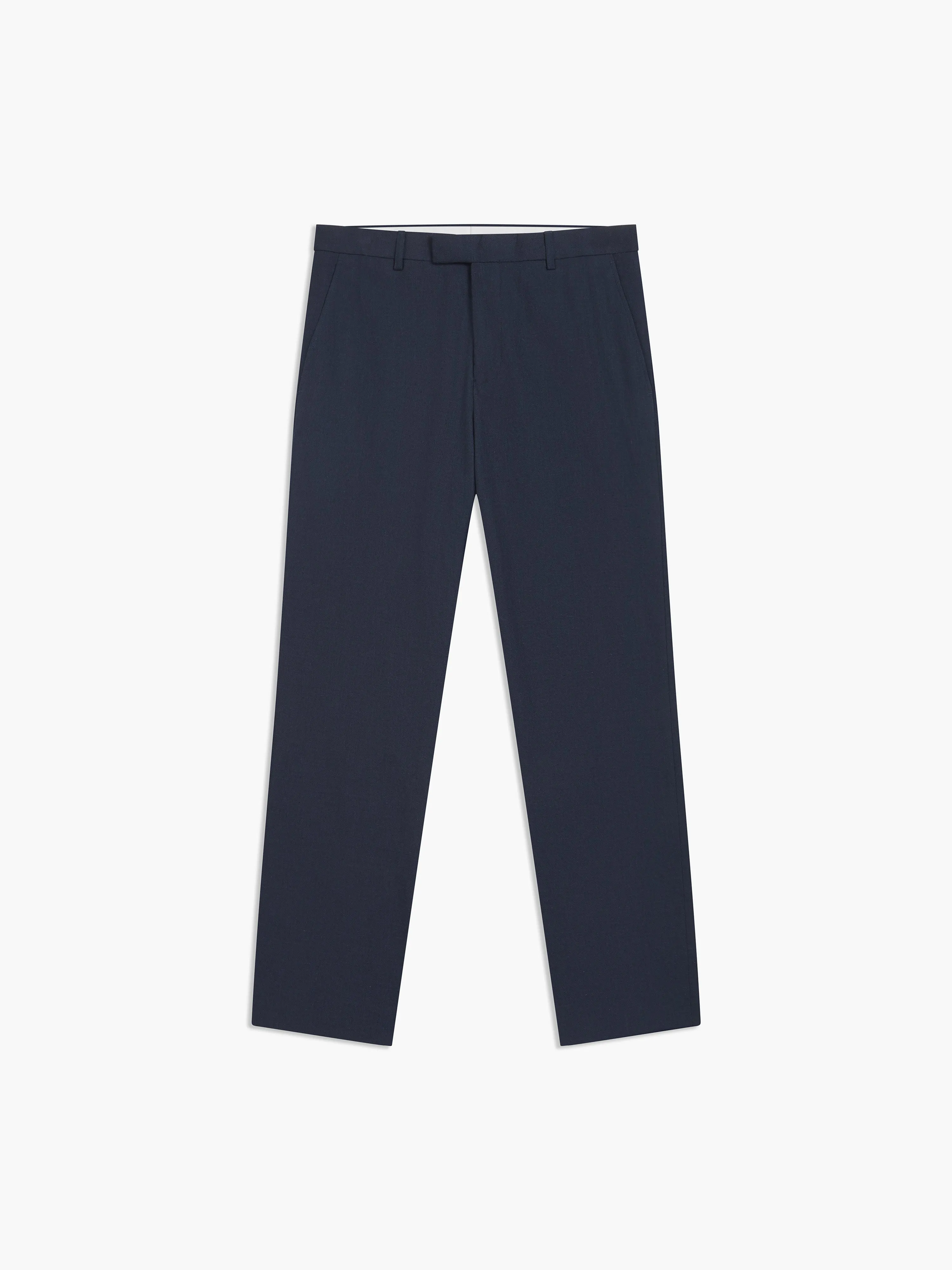 Archer Linen-Blend Slim Navy Suit Trouser