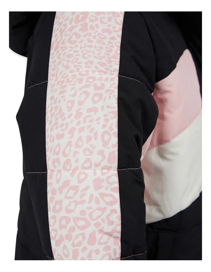 Base Panelled Puffer Jacket by Eve Girl
