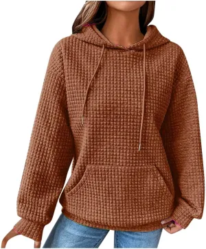 Basysin Oversized Sweatshirt for Women Fall Hoodies Dandelion Daisy Printed Hooded Sweatshirt Casual Pullover with Pockets
