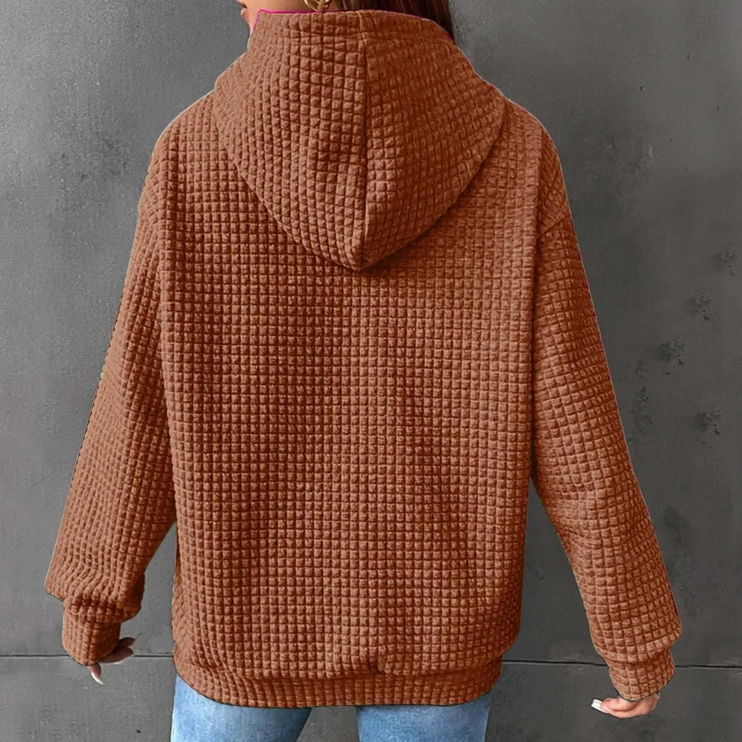 Basysin Oversized Sweatshirt for Women Fall Hoodies Dandelion Daisy Printed Hooded Sweatshirt Casual Pullover with Pockets
