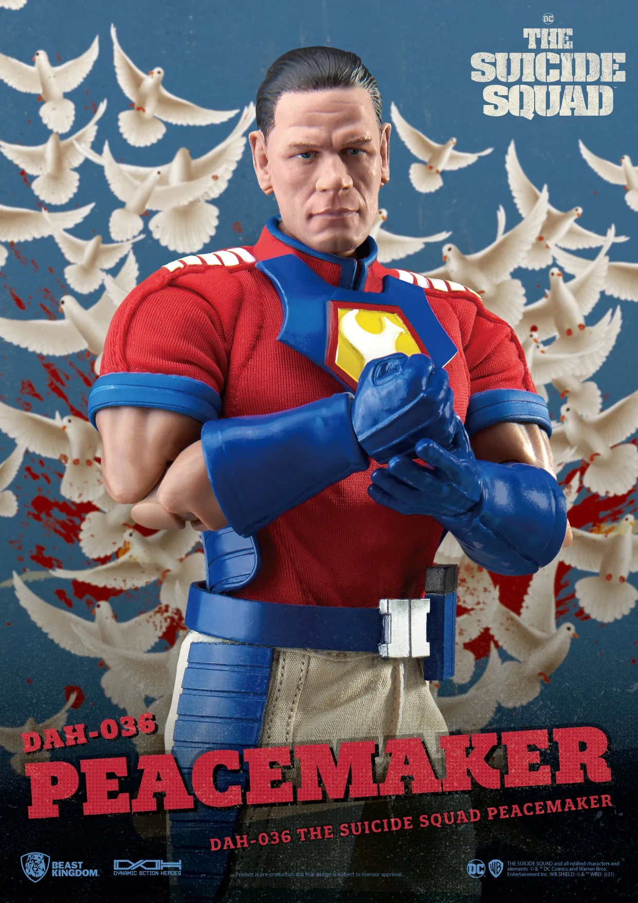 Beast Kingdom DAH-036 DC Comics The Suicide Squad: Peacemaker Dynamic 8ction Heroes Action Figure