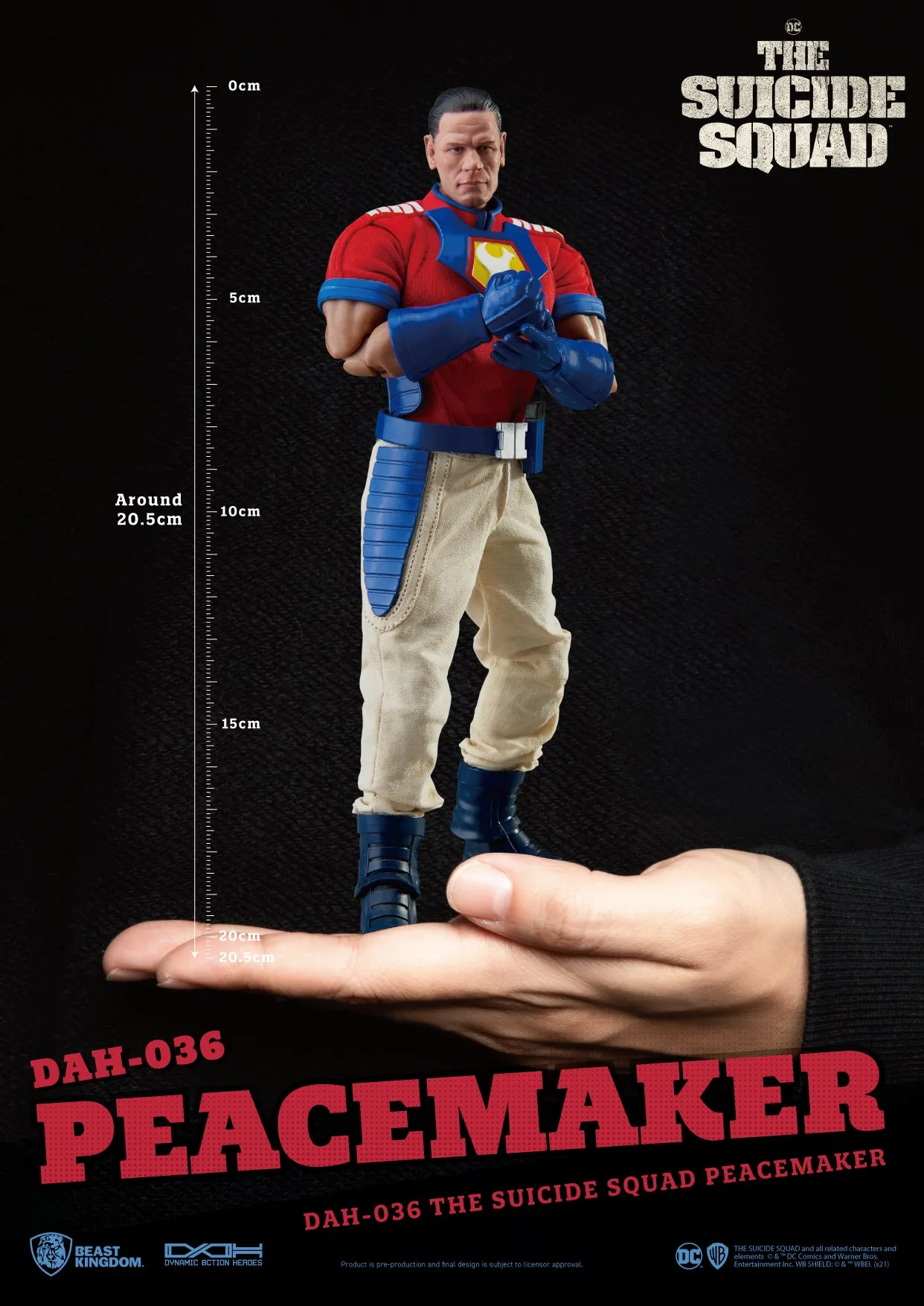 Beast Kingdom DAH-036 DC Comics The Suicide Squad: Peacemaker Dynamic 8ction Heroes Action Figure