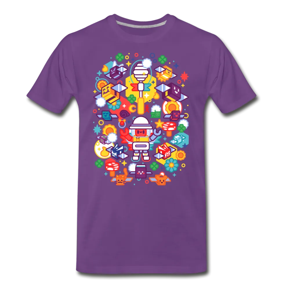 Bee Swarm - Stylized Beekeeper T-Shirt (Mens)