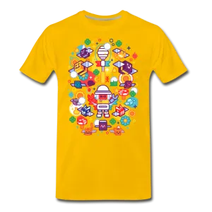 Bee Swarm - Stylized Beekeeper T-Shirt (Mens)