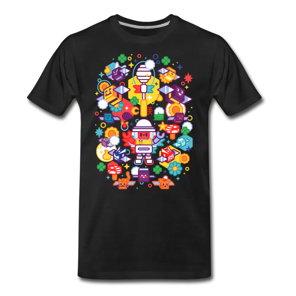 Bee Swarm - Stylized Beekeeper T-Shirt (Mens)