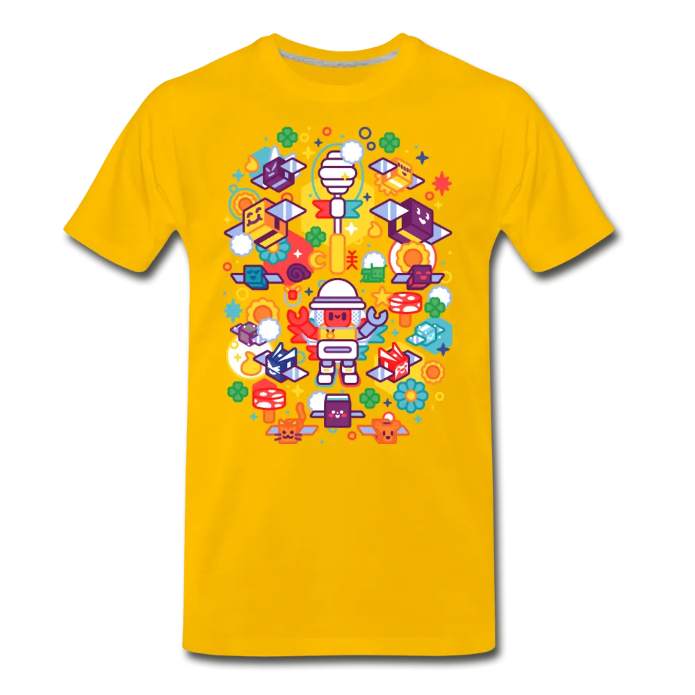 Bee Swarm - Stylized Beekeeper T-Shirt (Mens)