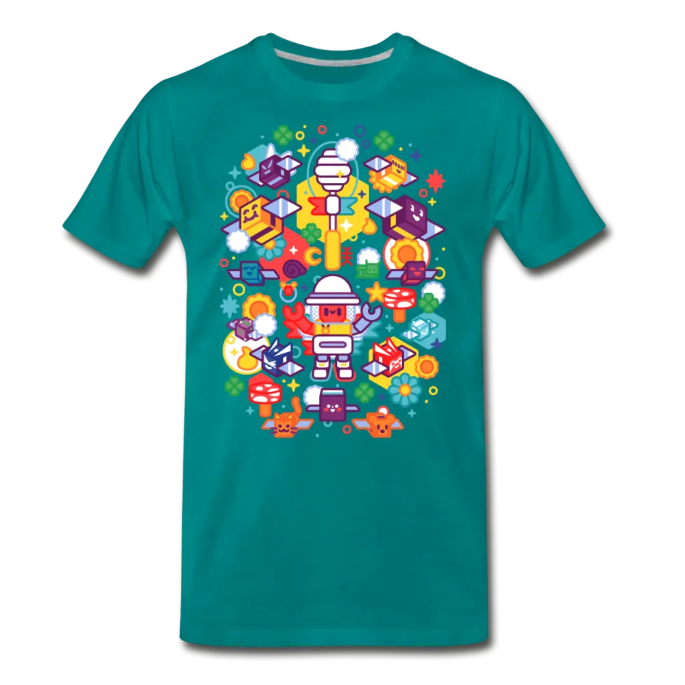 Bee Swarm - Stylized Beekeeper T-Shirt (Mens)