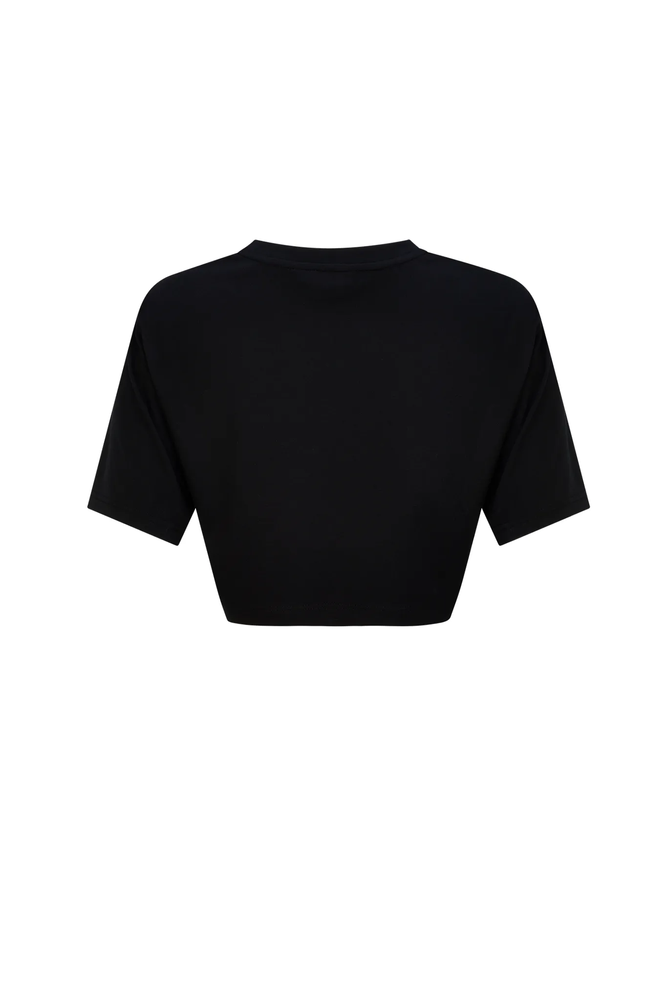 Black Women's Oversized Cropped Tee