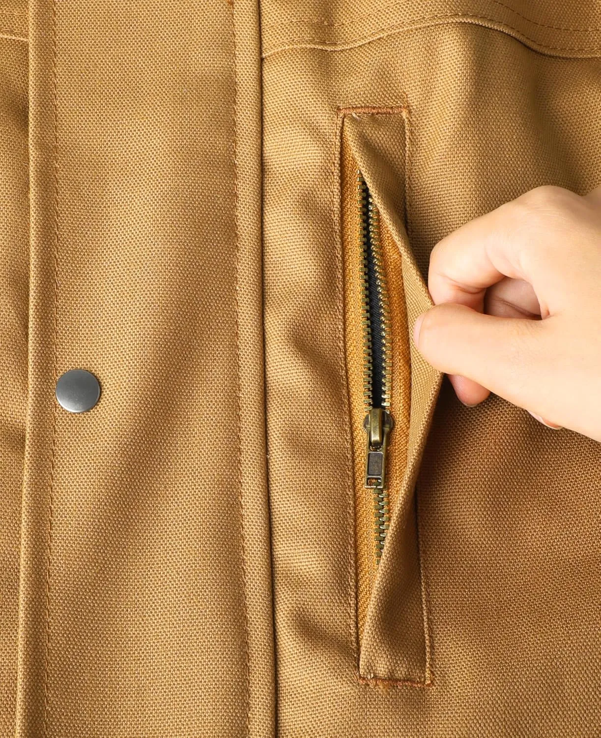 BOCOMAL FR Jacket Insulated Flame Resistant Duck Hooded Coat Outwear&Vest Light Water Repellent and Oil Resistant.