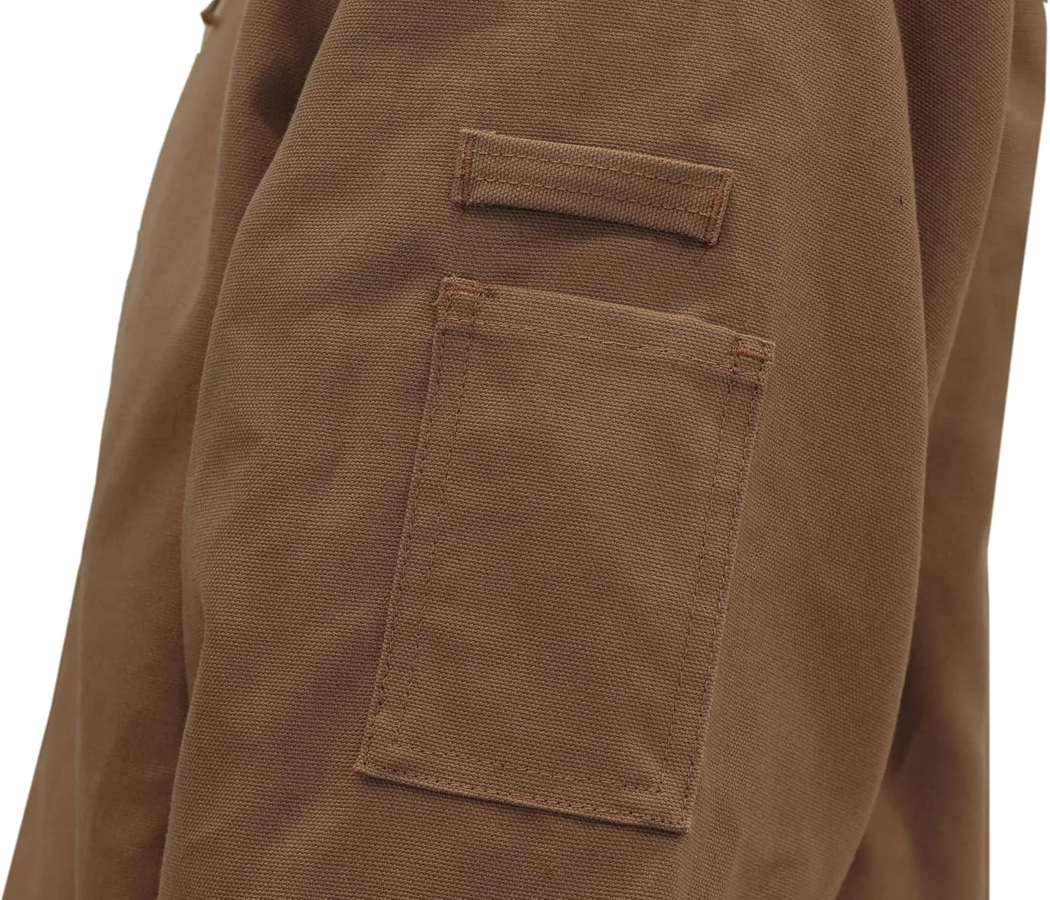 BOCOMAL FR Jacket Insulated Flame Resistant Duck Hooded Coat Outwear&Vest Light Water Repellent and Oil Resistant.