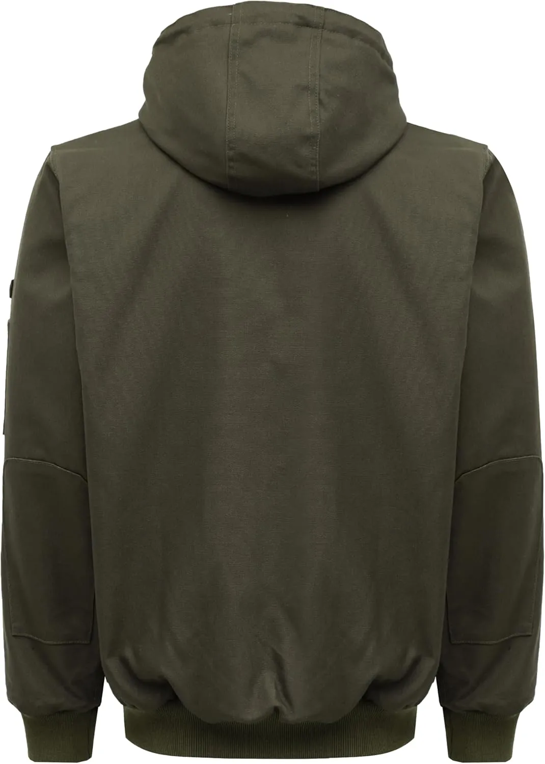 BOCOMAL FR Jacket Insulated Flame Resistant Duck Hooded Coat Outwear&Vest Light Water Repellent and Oil Resistant.