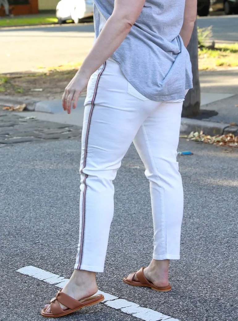 Brooklyn Denim Joggers - White