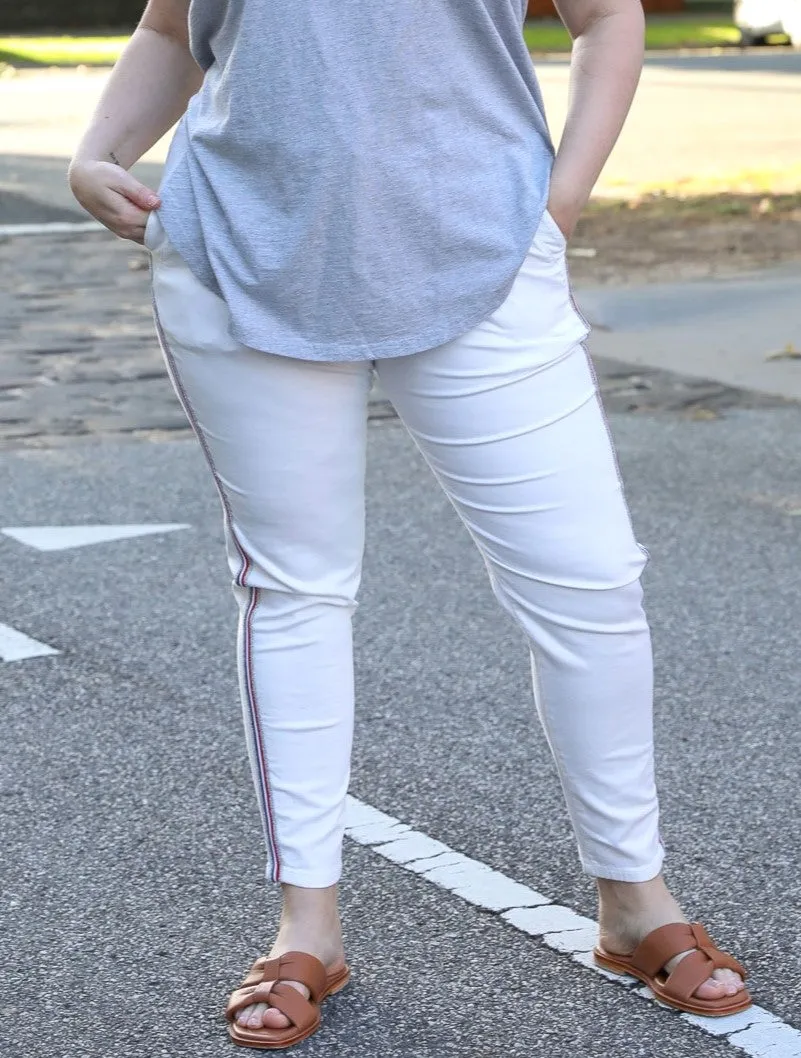 Brooklyn Denim Joggers - White