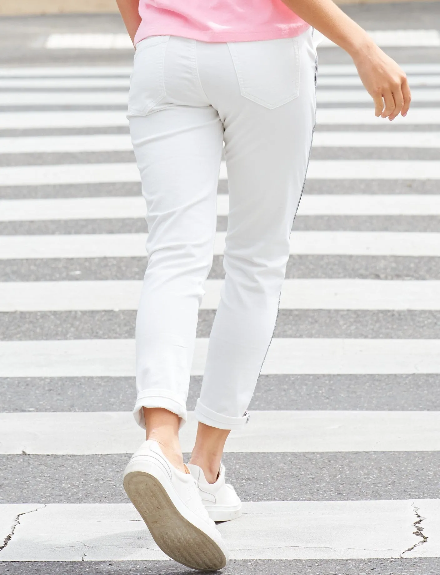 Brooklyn Denim Joggers - White