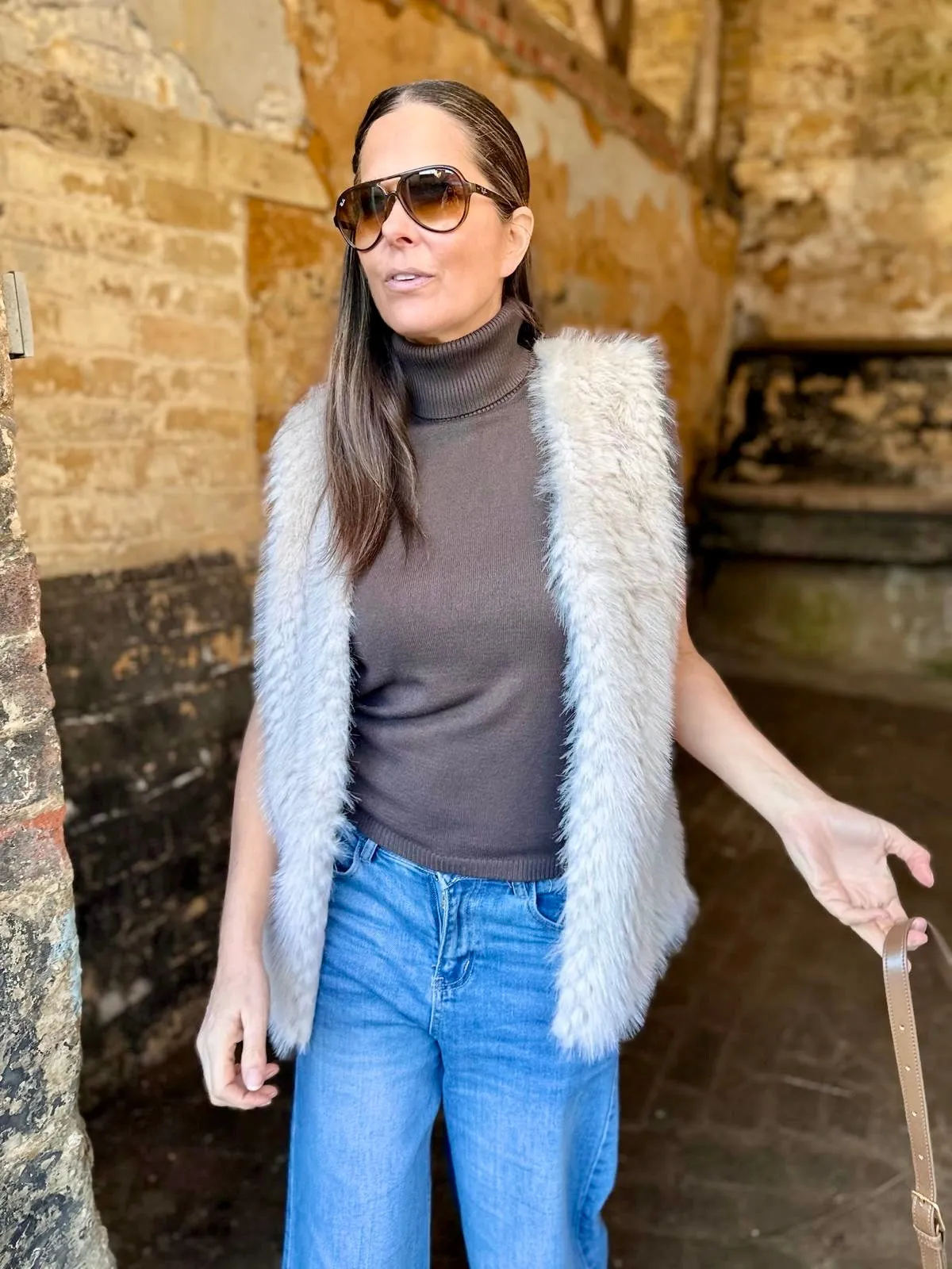 Carys Faux Fur Gilet