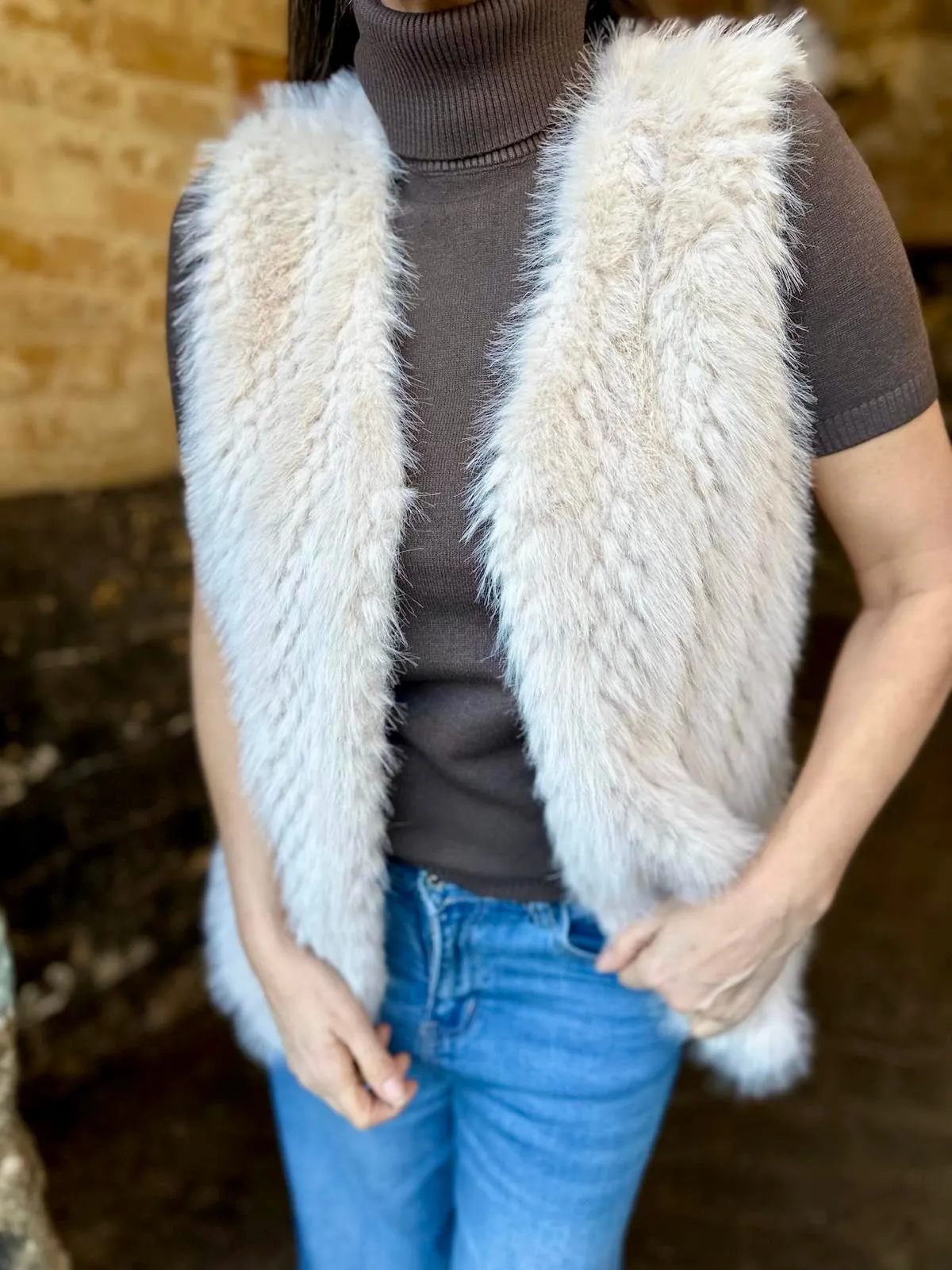 Carys Faux Fur Gilet