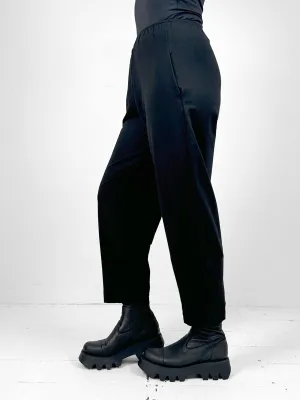 Cervo F - Black Jersey Trousers
