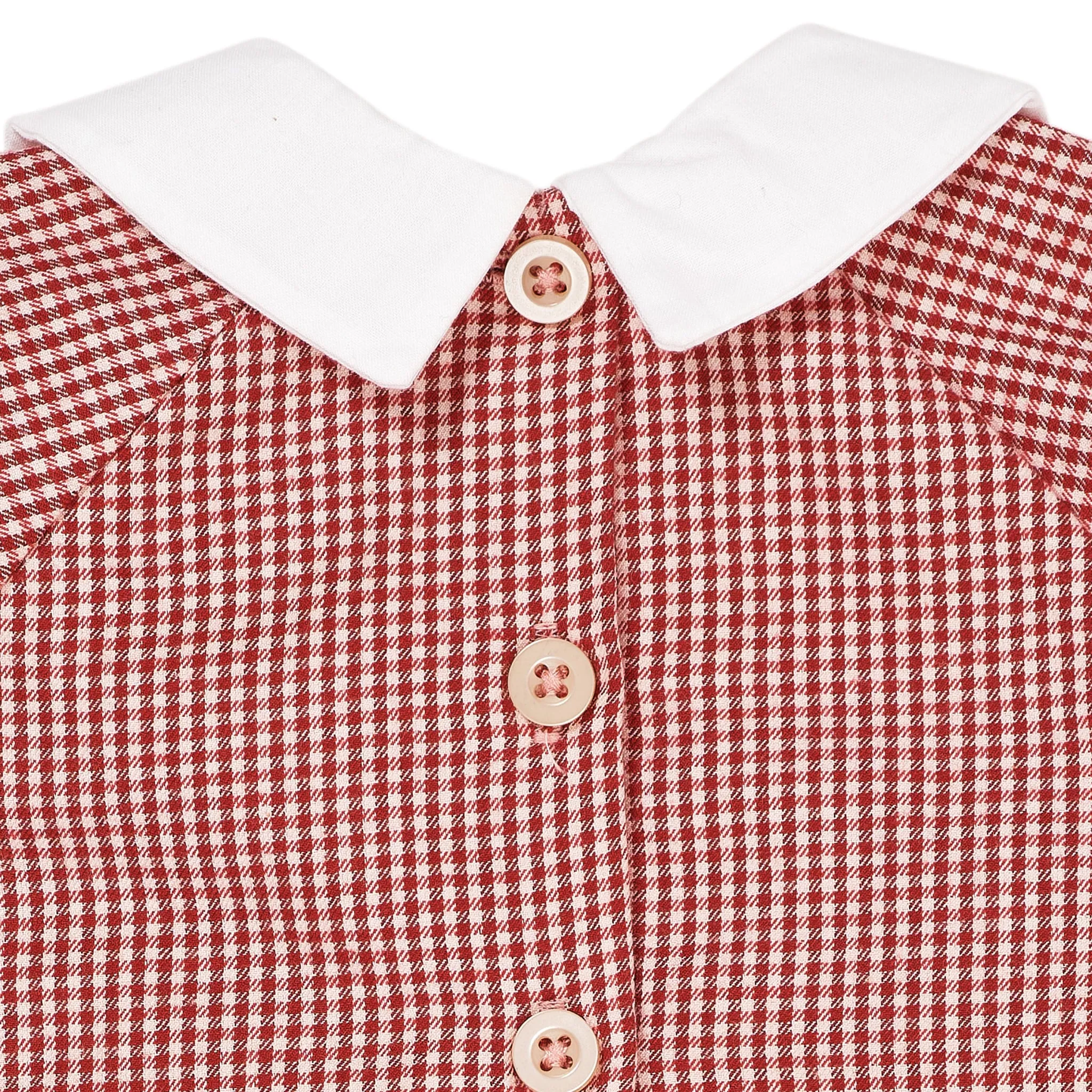 CHECK BABY SET - RED CHECK COMBI