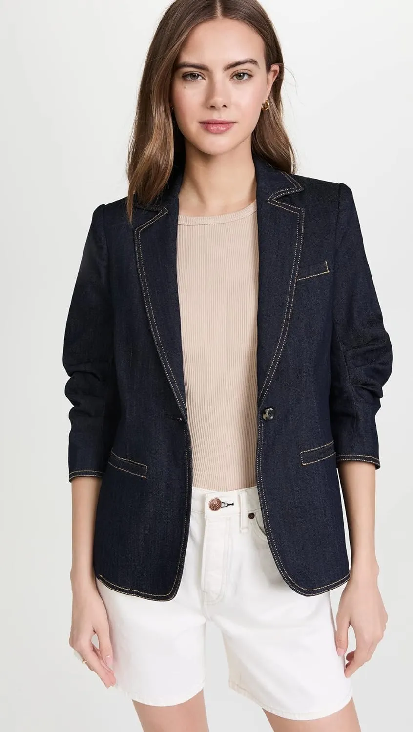 Cinq  Sept Women's Denim Khloe Blazer
