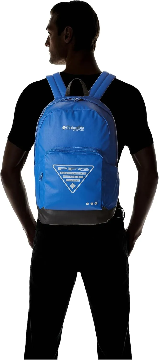 Columbia Unisex PFG PHG Zigzag 22L Backpack, Vivid Blue/PFG Triangle, One Size