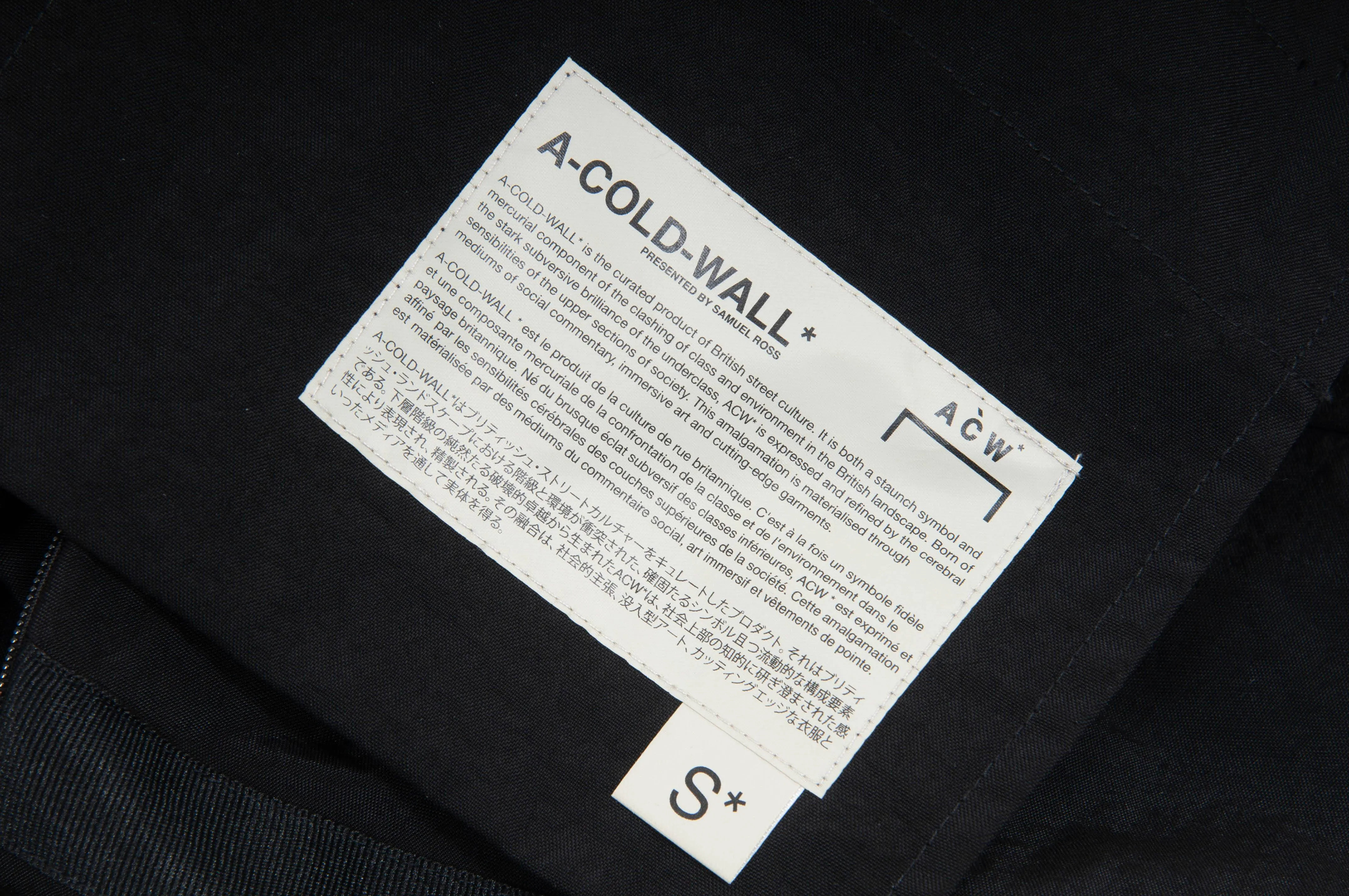 Cross-Taped Black Technical Trousers