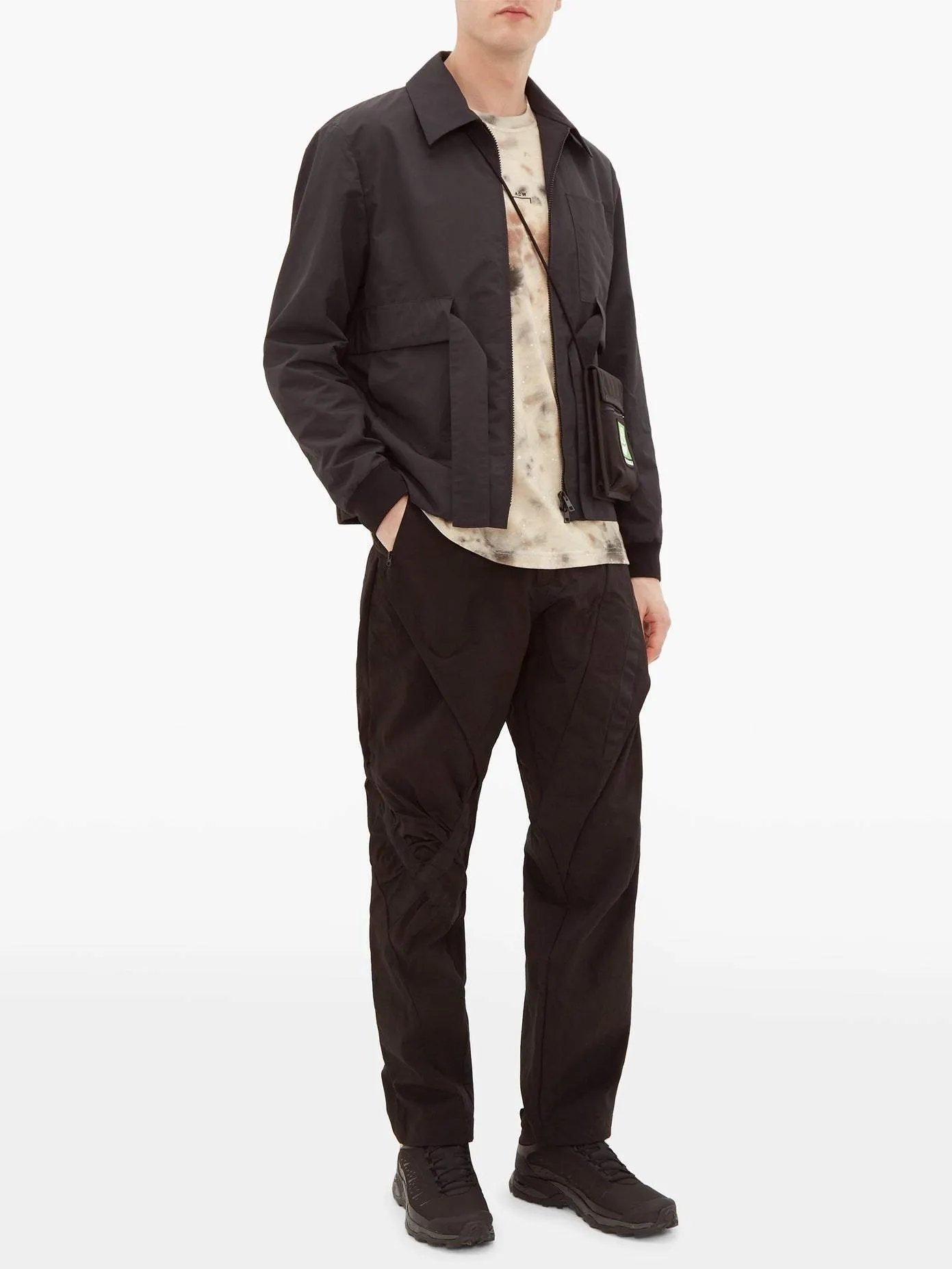 Cross-Taped Technical Trousers