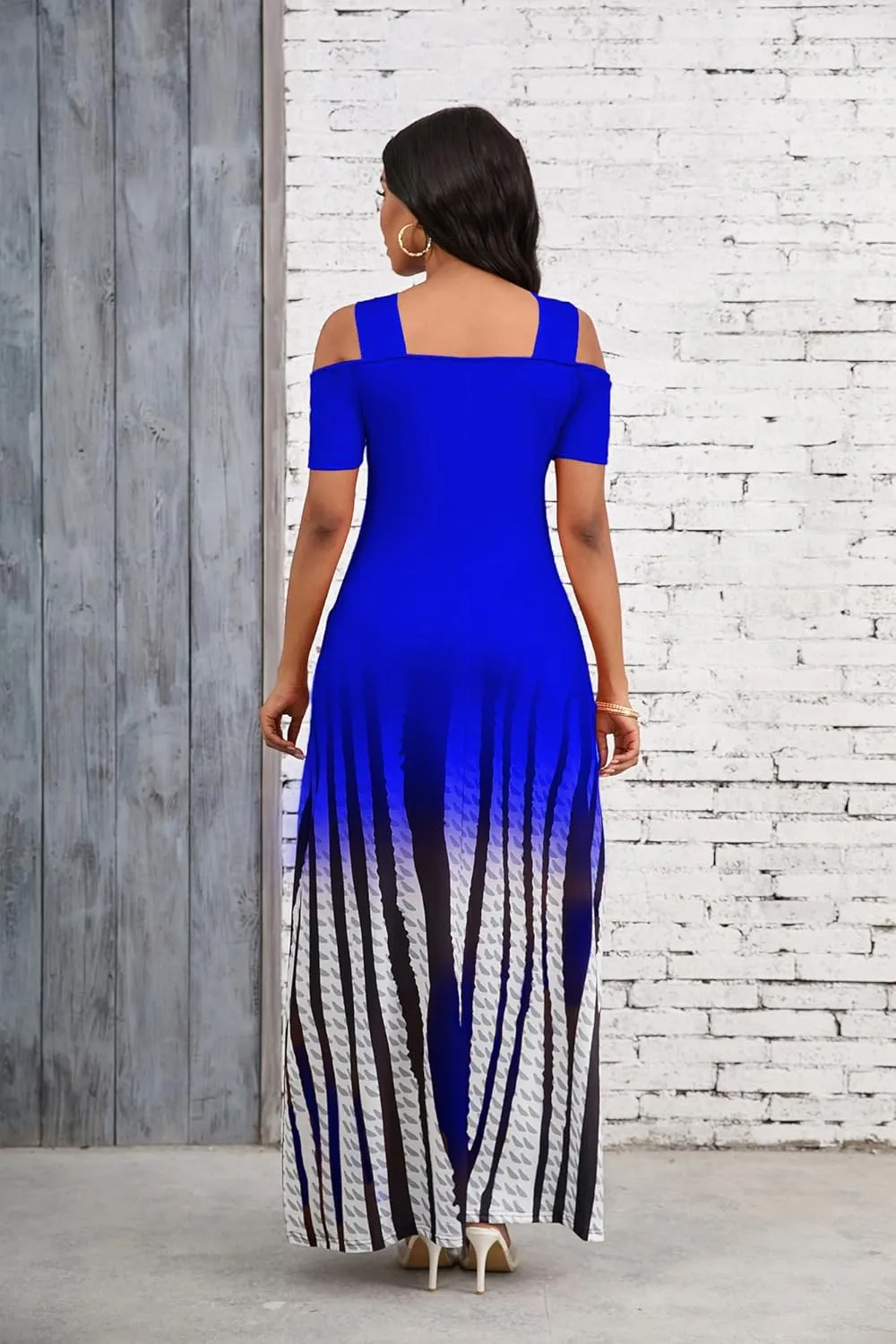 DeftSharp Sexy Stylish Graceful Beach Parties Summer Dresses Print Loose-Fit Cross-Strap Women Dress