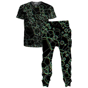 Dodecahedron Madness Glitch T-Shirt and Joggers Combo