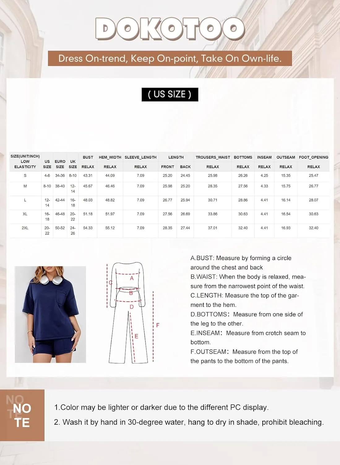 Dokotoo Summer Two Piece Sets for Women Casual Short Sleeve Shirts and Drawstring Shorts Lounge Sets