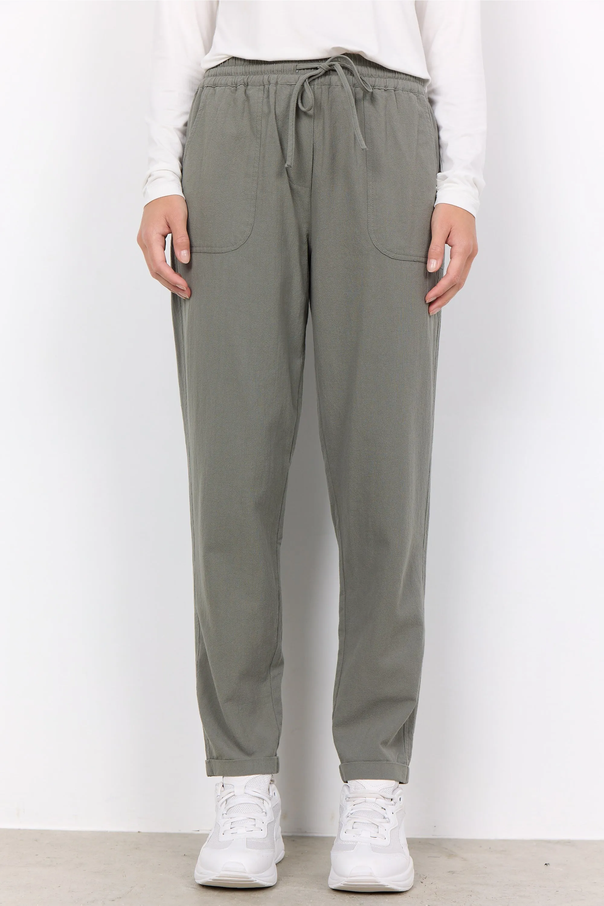 DRAWSTRING COTTON PANT