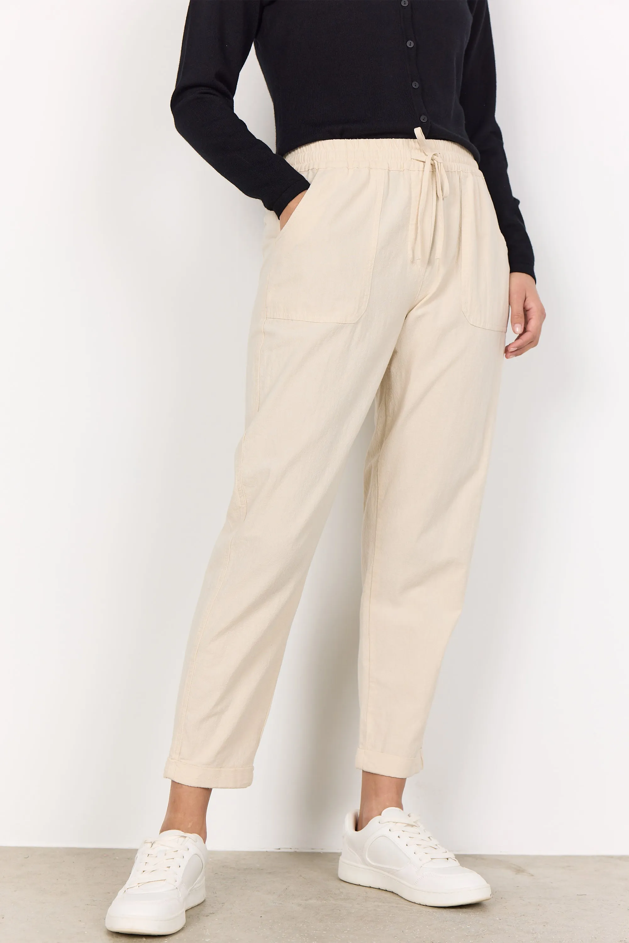 DRAWSTRING COTTON PANT
