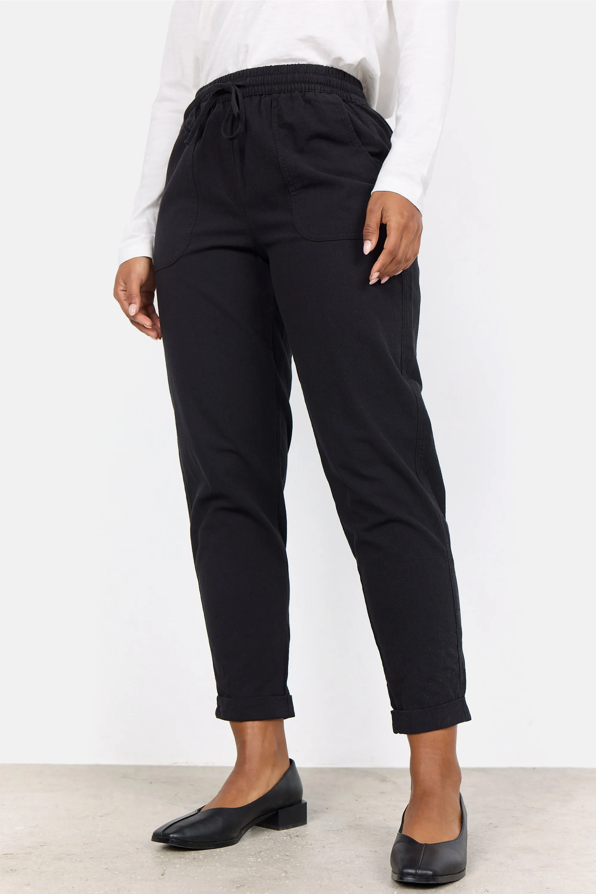 DRAWSTRING COTTON PANT
