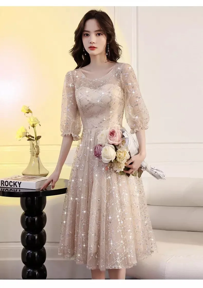 FashionSierra - New Stylish O-Neck Summer Evening Dress