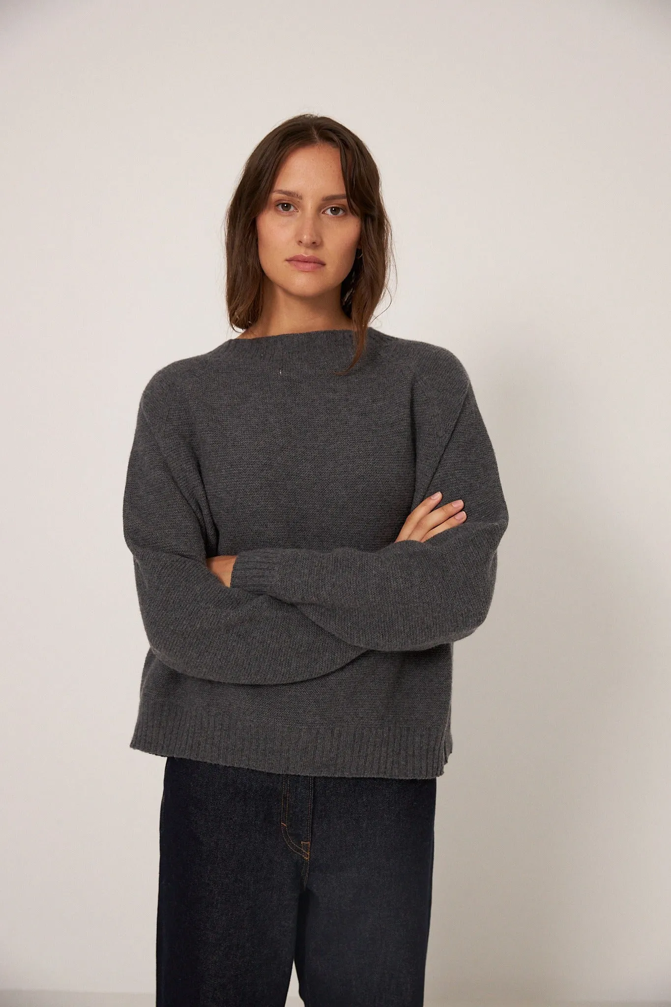 Francie Poet Knit Shadow Grey