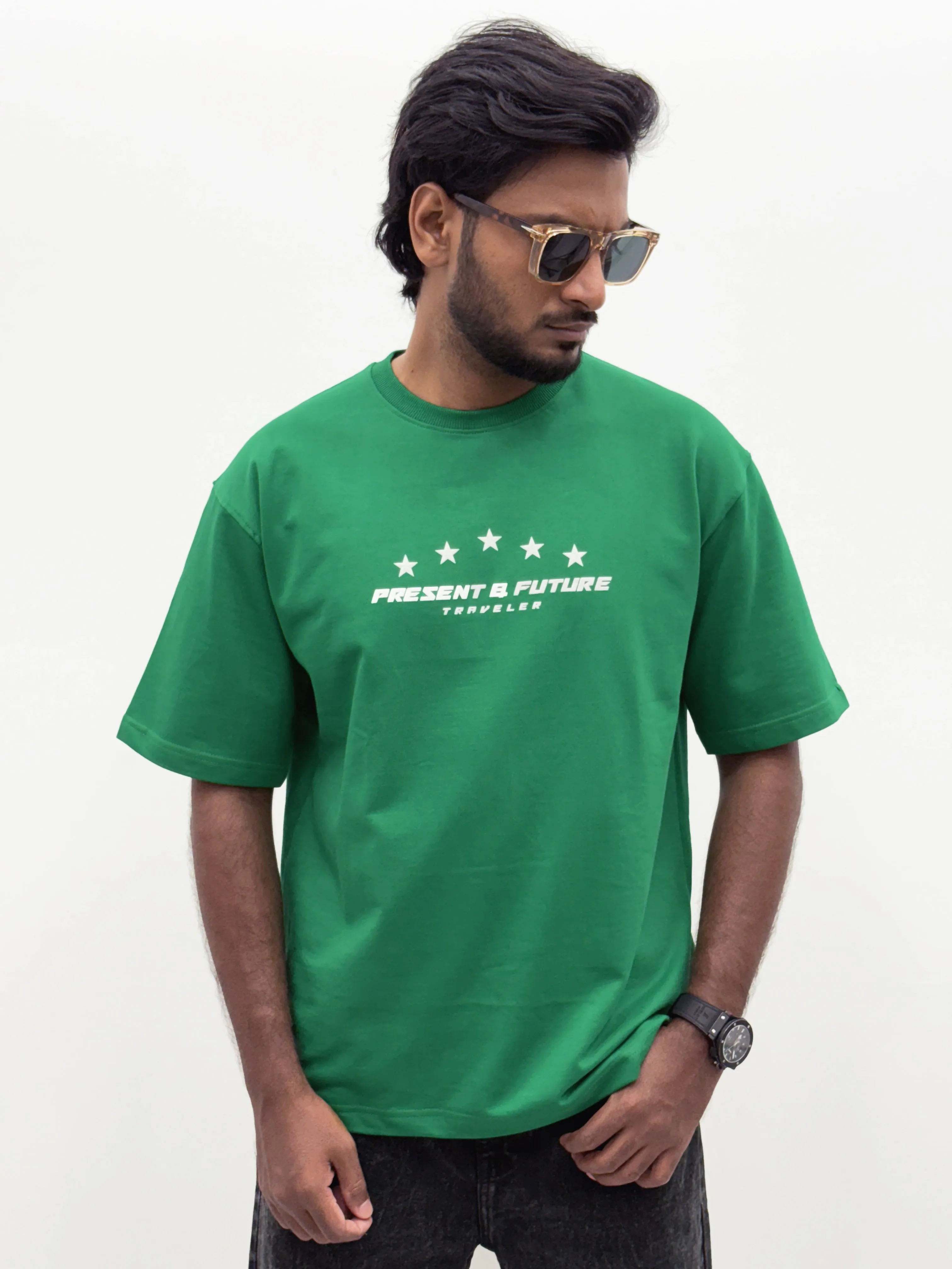 Green IMP Floral Printed Shirt