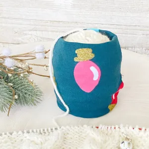 Green Vintage Christmas Ornament Skein Coat