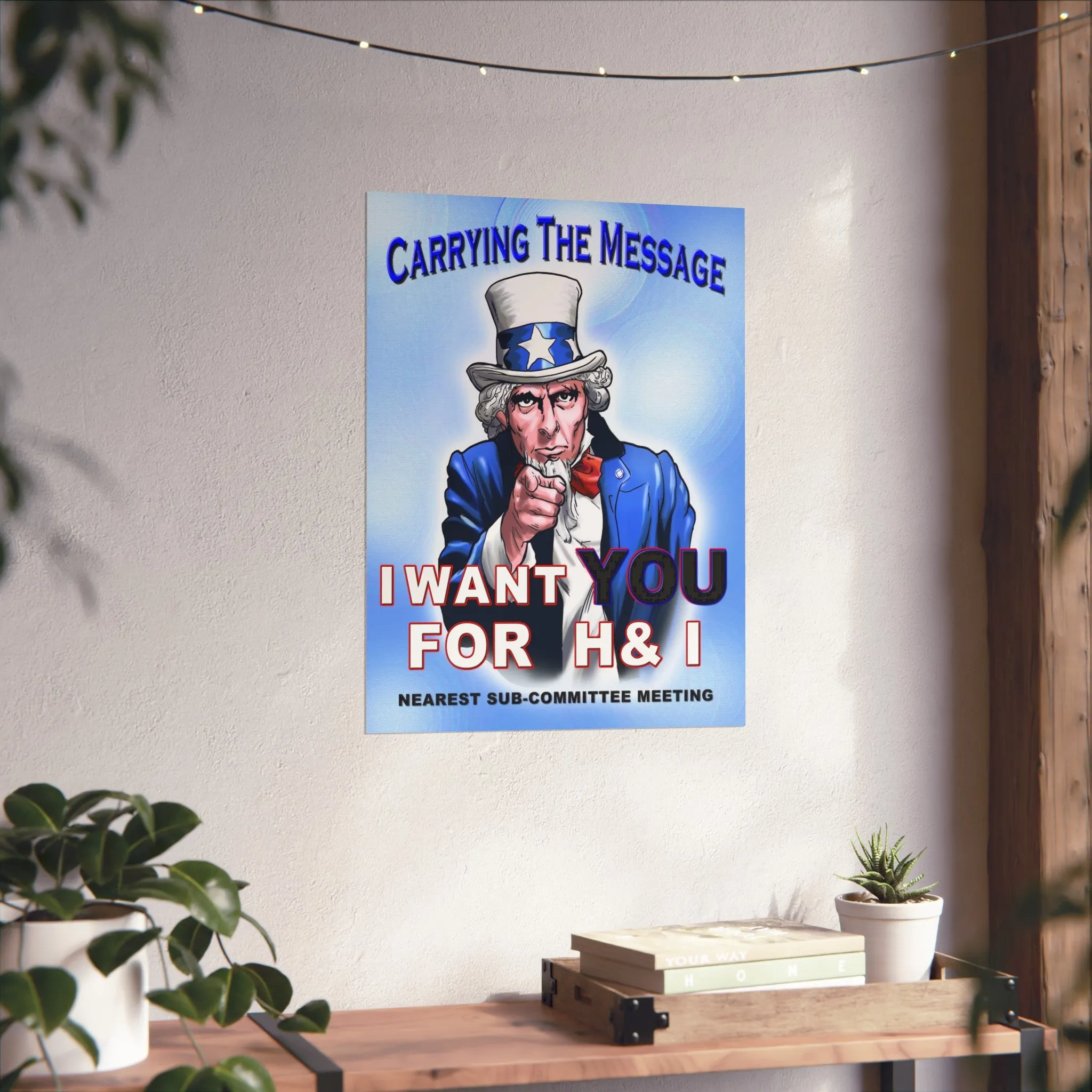 H&I Uncle Sam I Want You Vertical Posters
