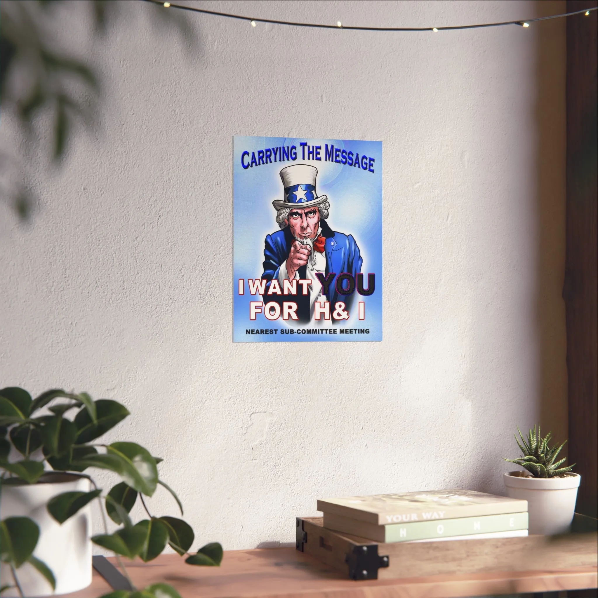 H&I Uncle Sam I Want You Vertical Posters