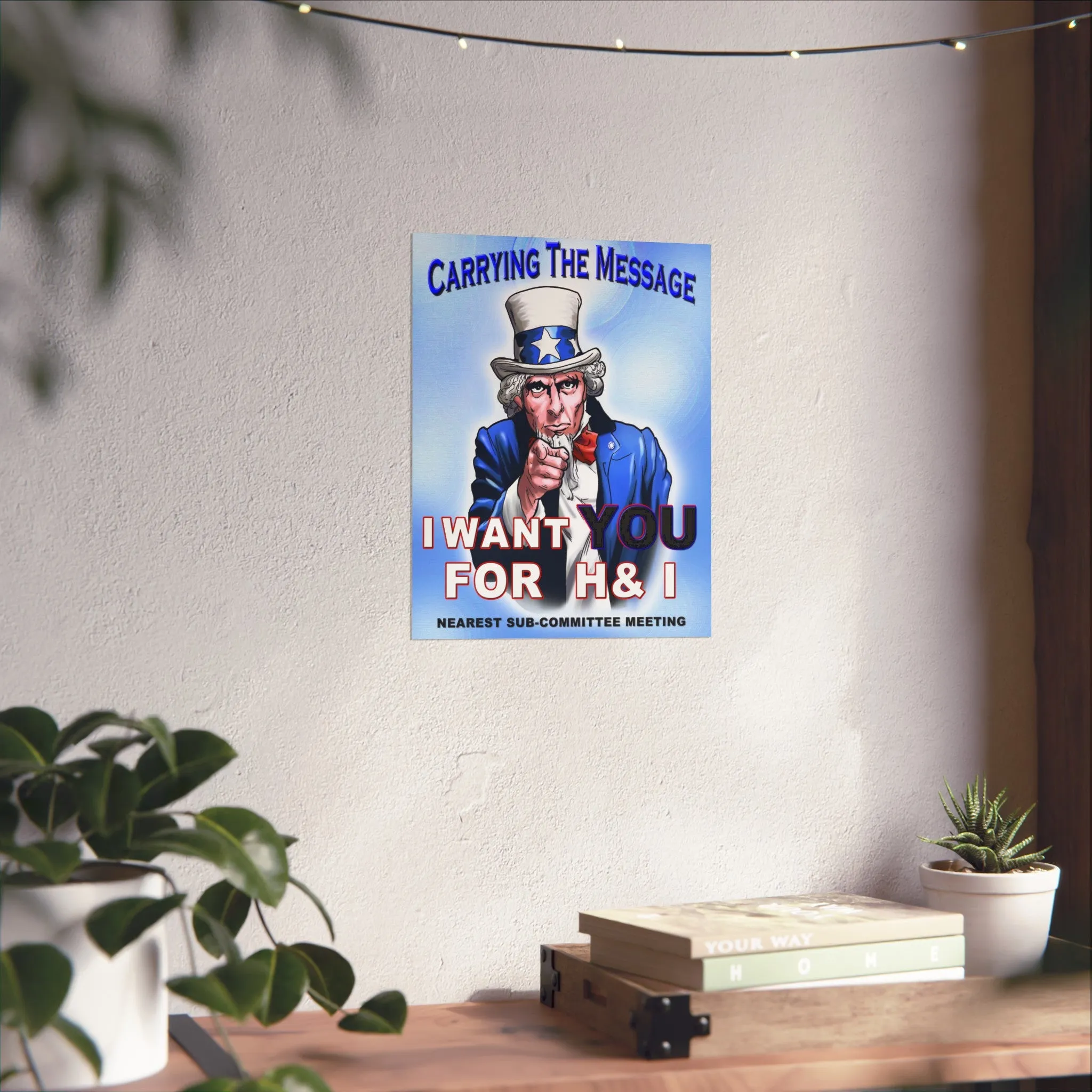 H&I Uncle Sam I Want You Vertical Posters
