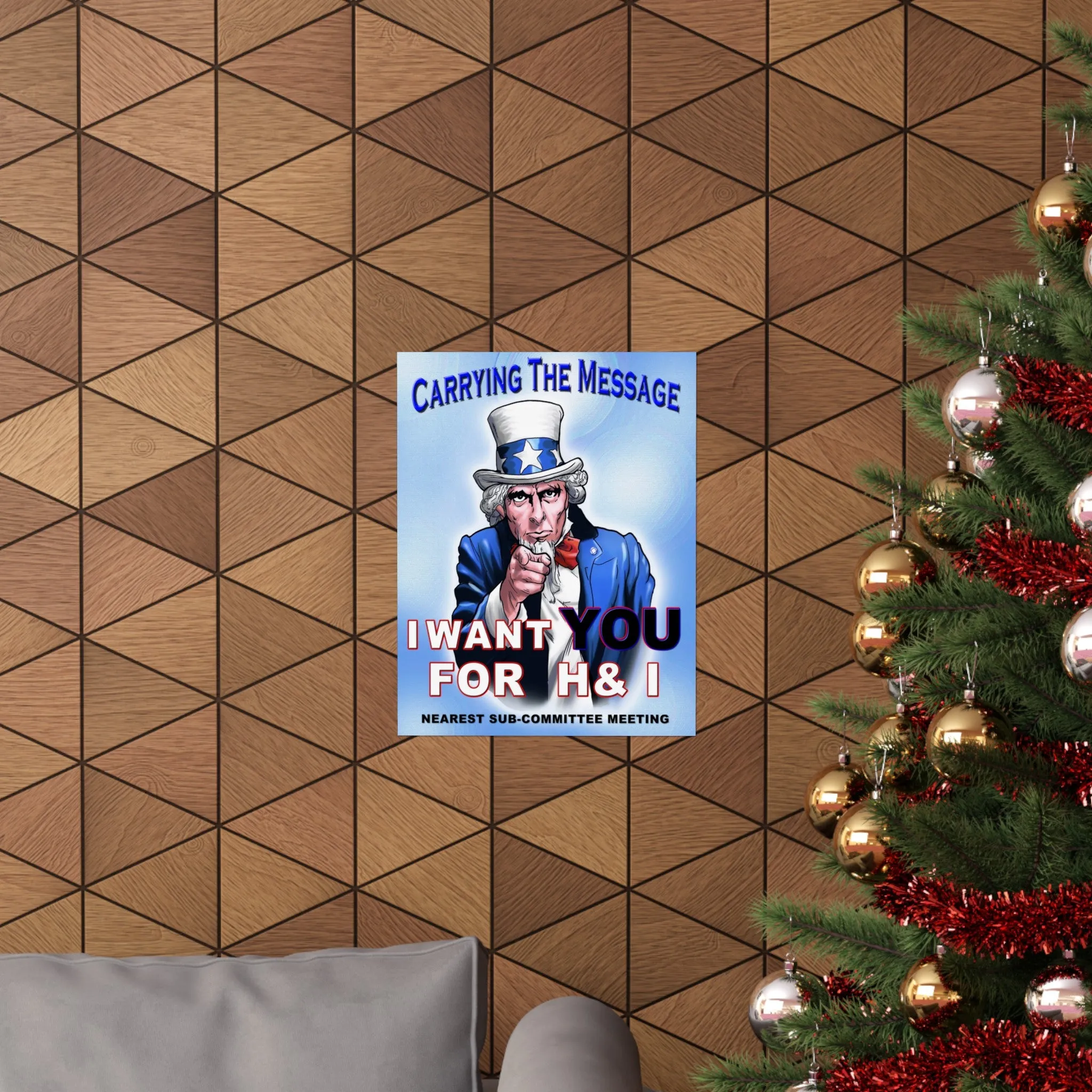 H&I Uncle Sam I Want You Vertical Posters