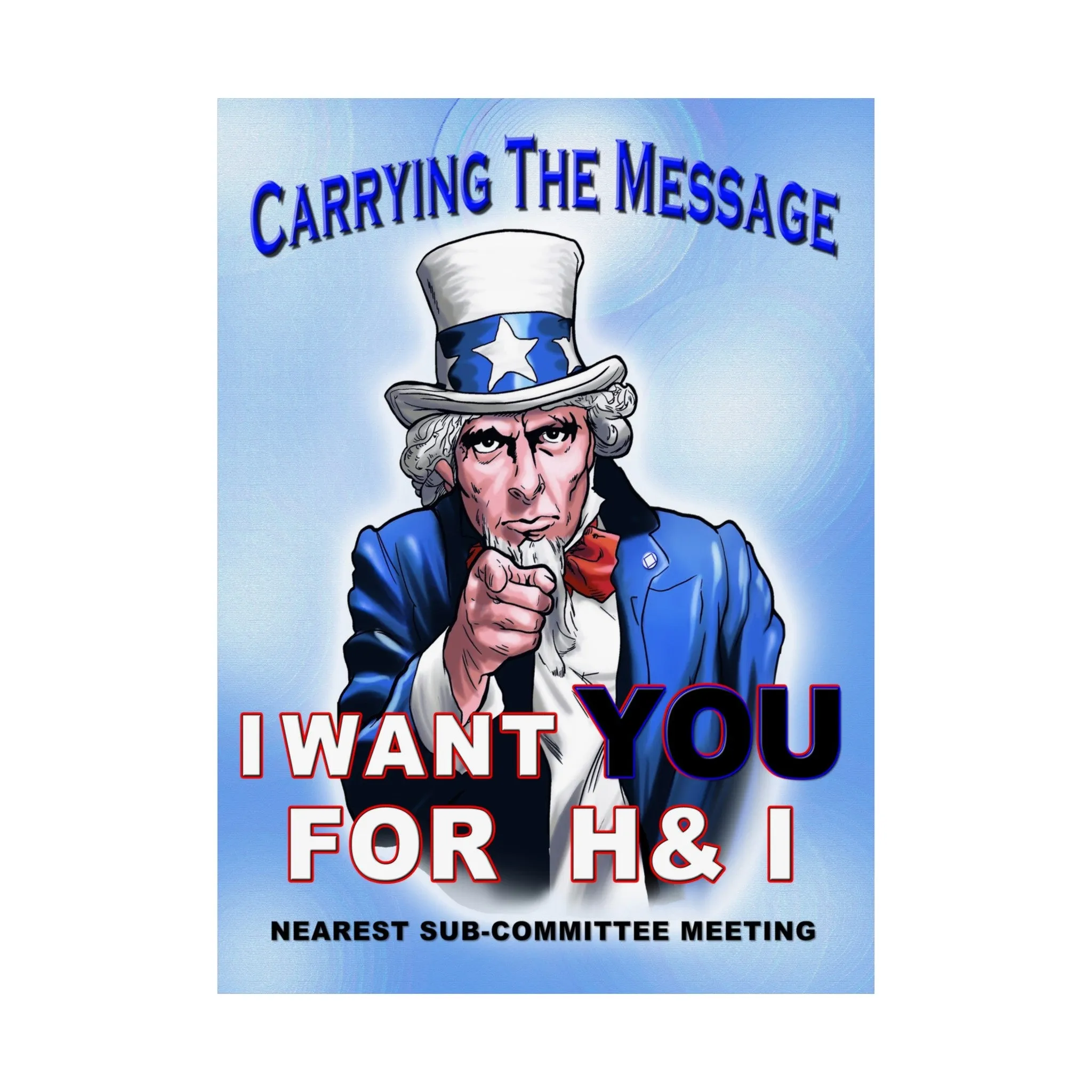 H&I Uncle Sam I Want You Vertical Posters