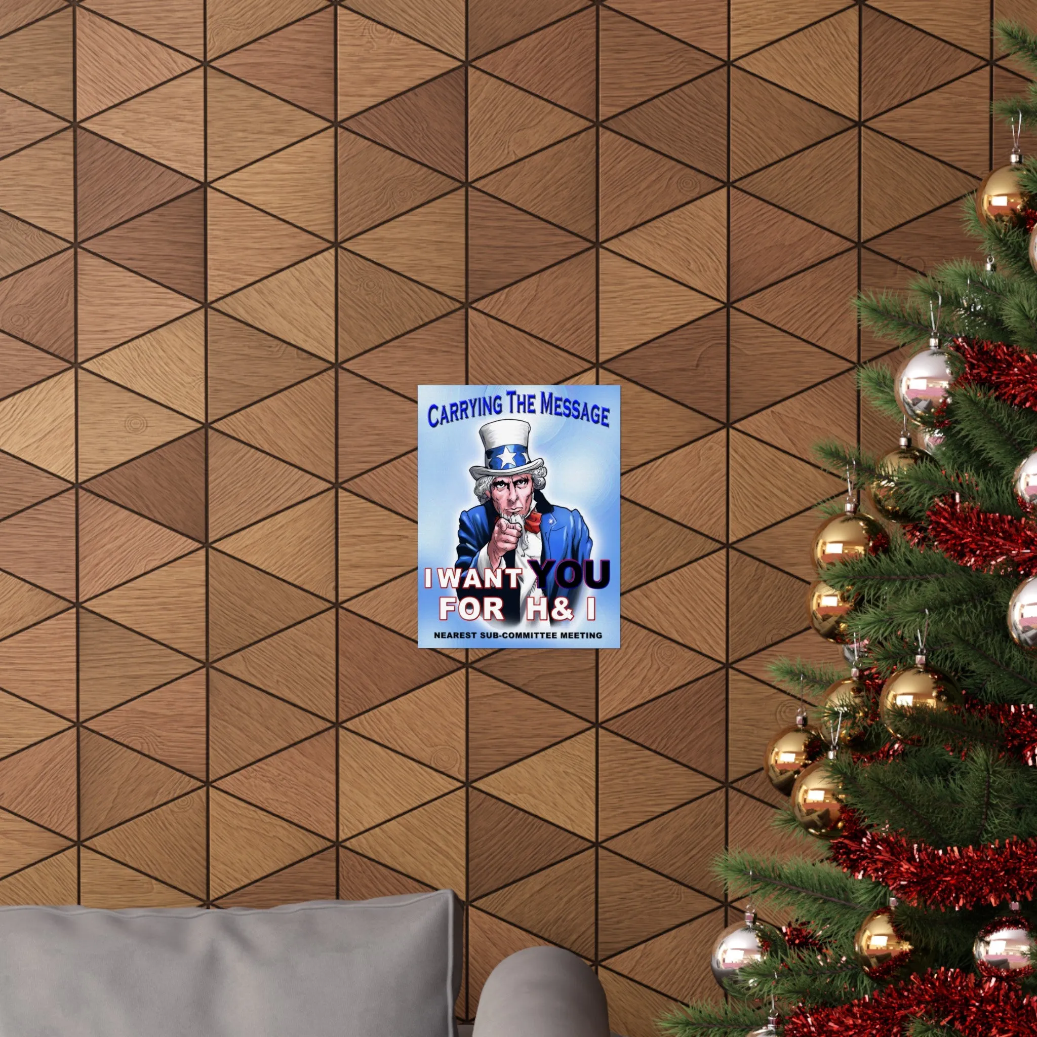 H&I Uncle Sam I Want You Vertical Posters