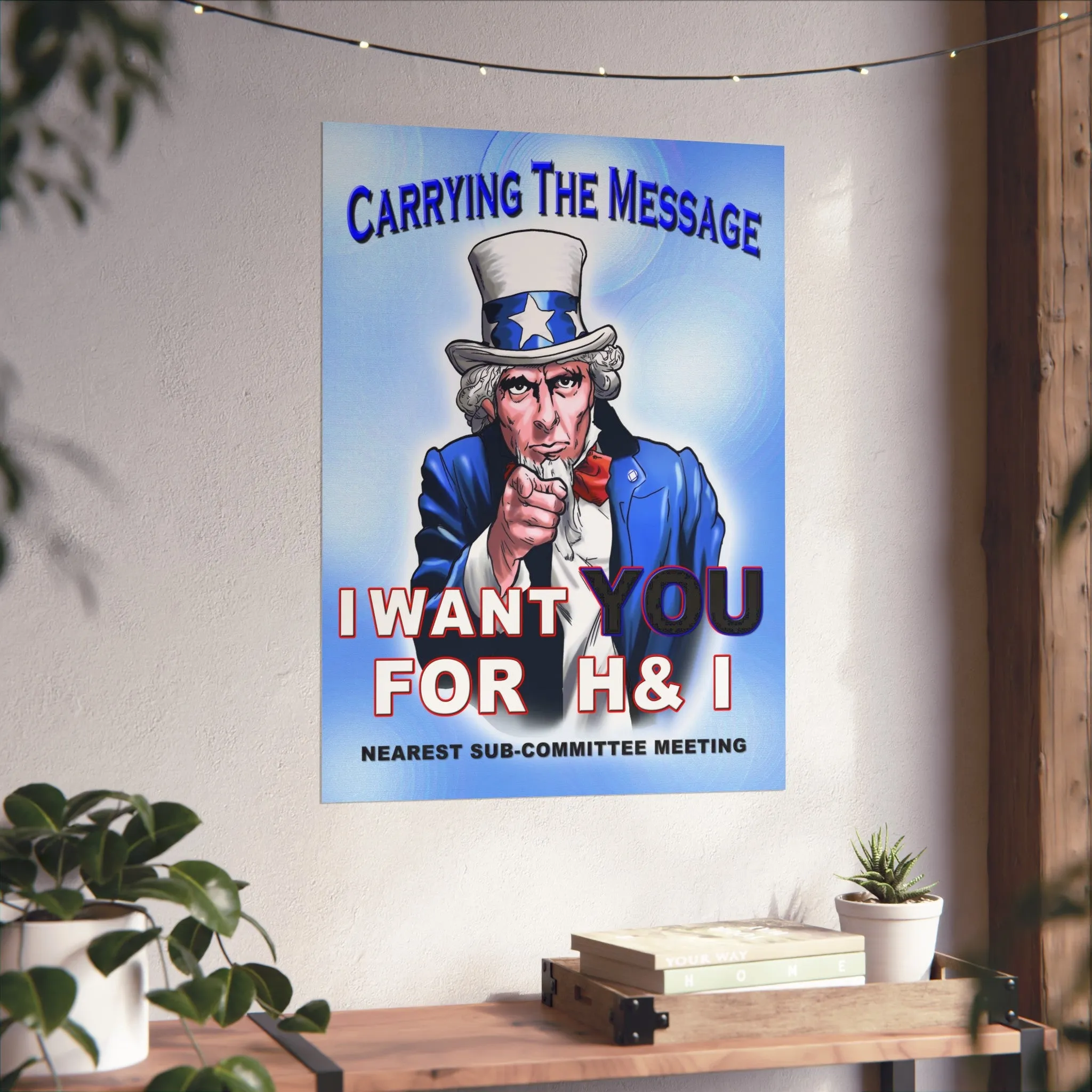 H&I Uncle Sam I Want You Vertical Posters