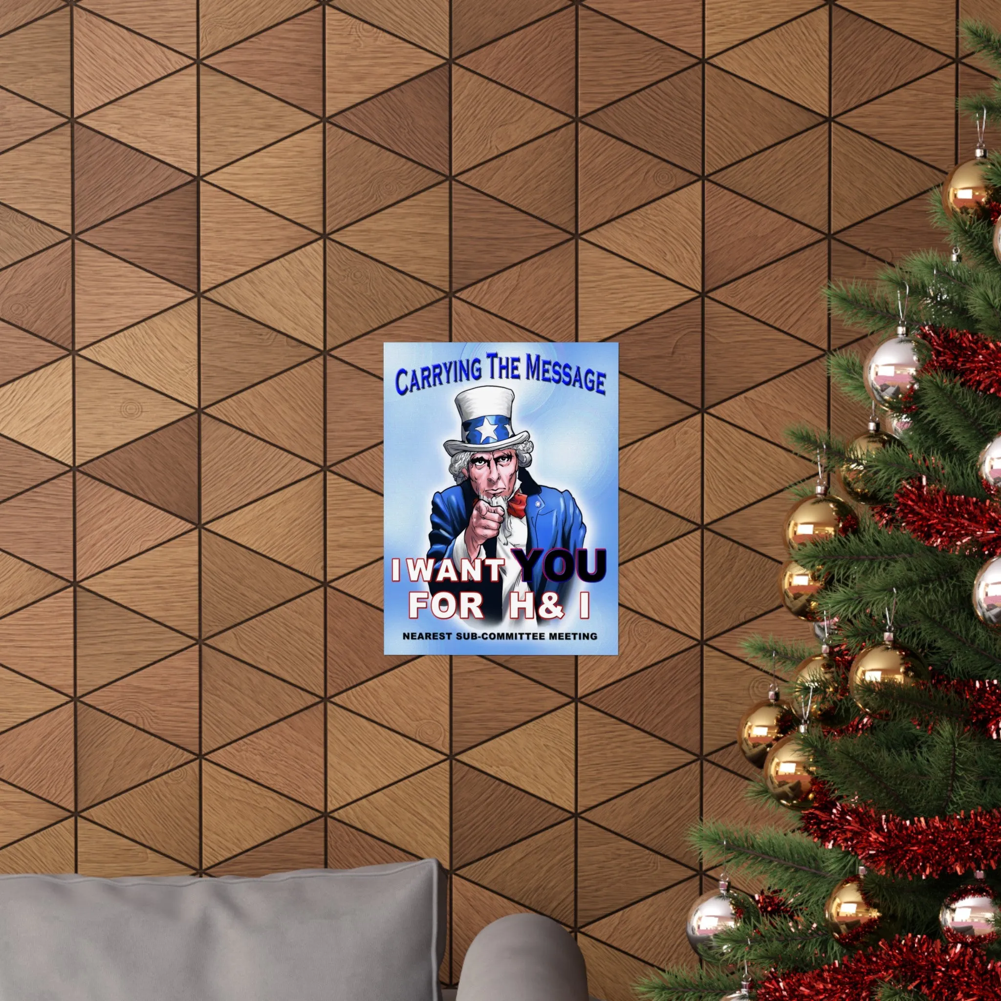 H&I Uncle Sam I Want You Vertical Posters