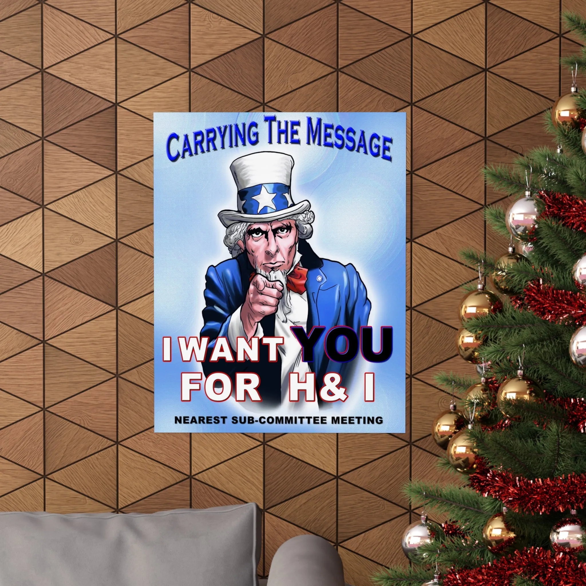 H&I Uncle Sam I Want You Vertical Posters