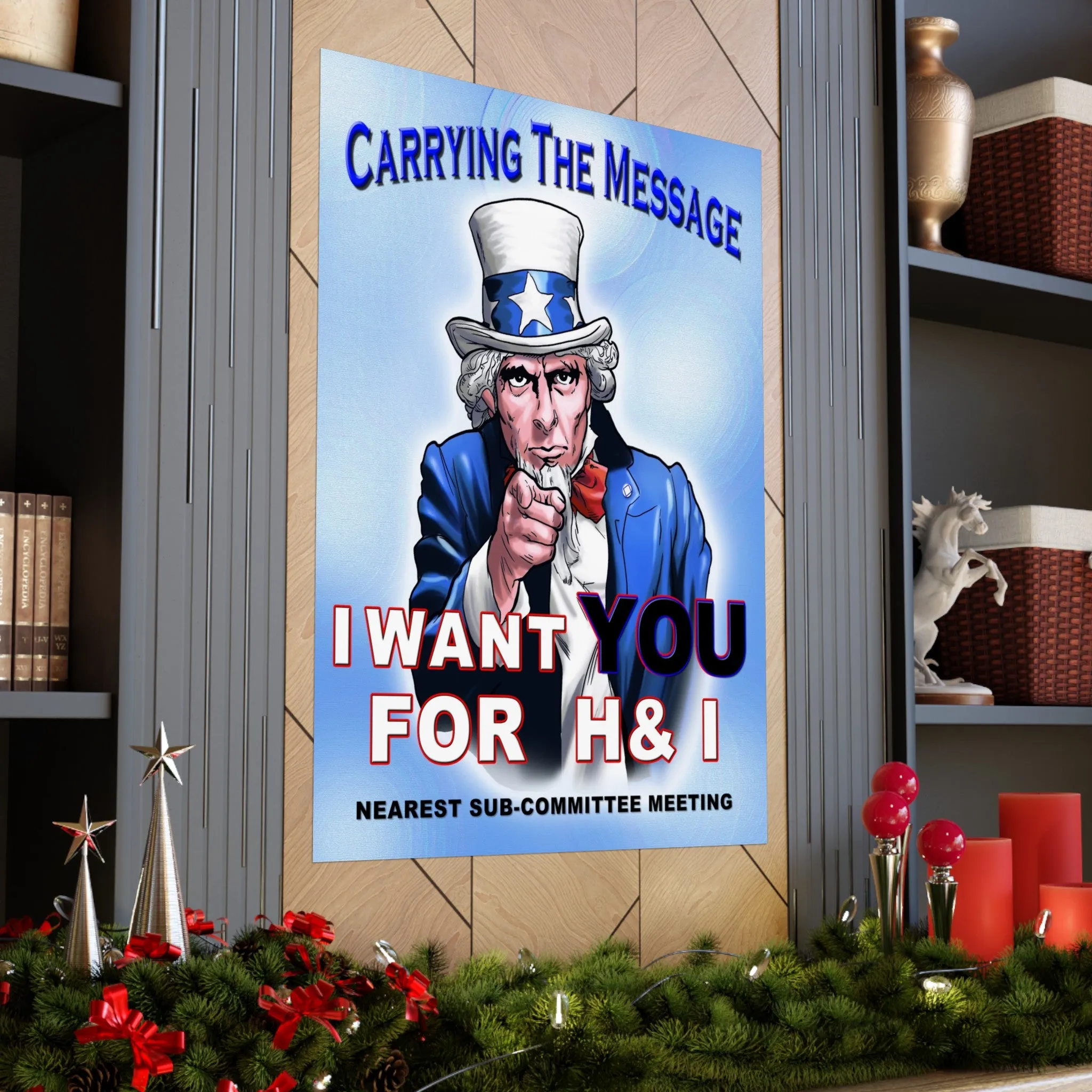 H&I Uncle Sam I Want You Vertical Posters