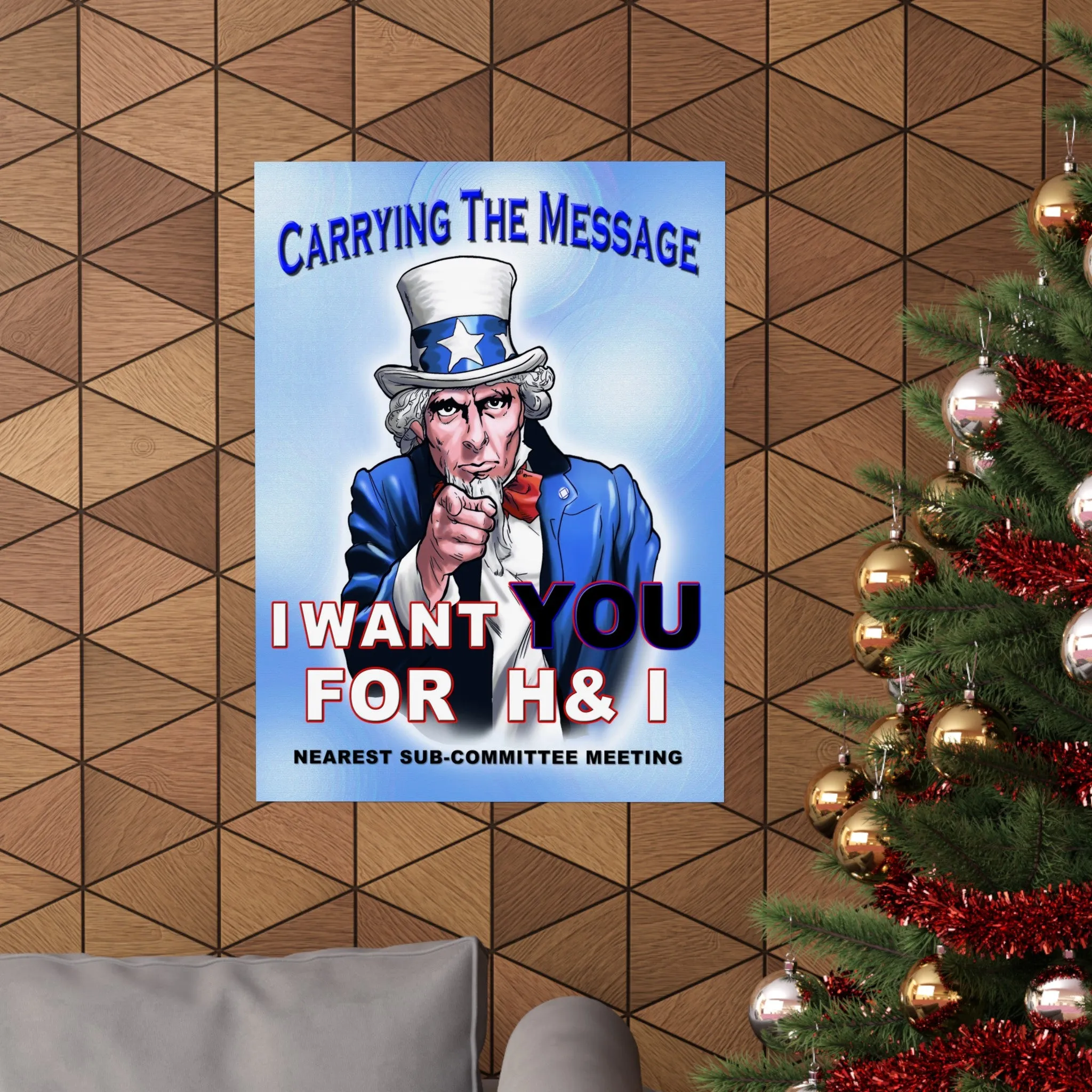 H&I Uncle Sam I Want You Vertical Posters
