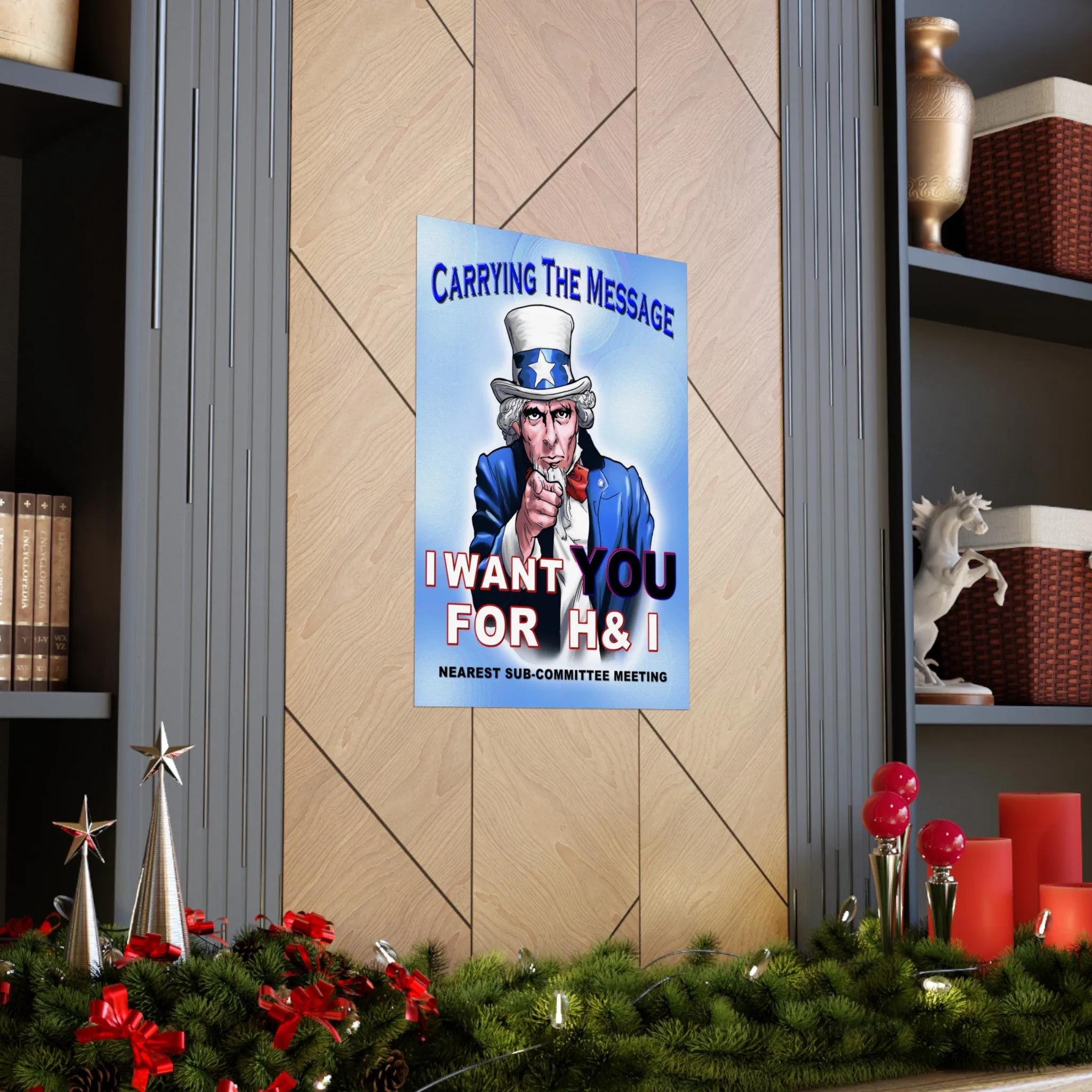 H&I Uncle Sam I Want You Vertical Posters