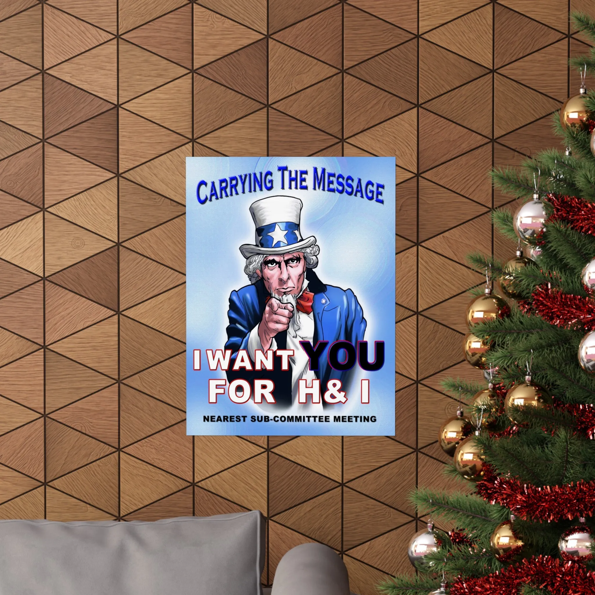 H&I Uncle Sam I Want You Vertical Posters